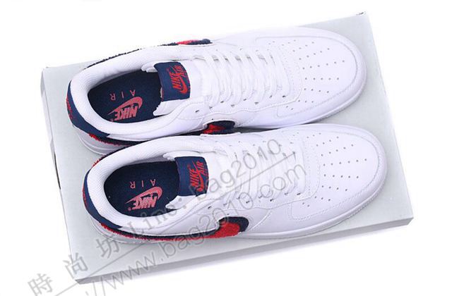 Nike男鞋 白黑紅 Nike Air Force 耐克休閒運動板鞋 男女同款  hdx13122